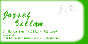 jozsef villam business card